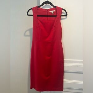 Banana Republic Vibrant Red Midi Dress